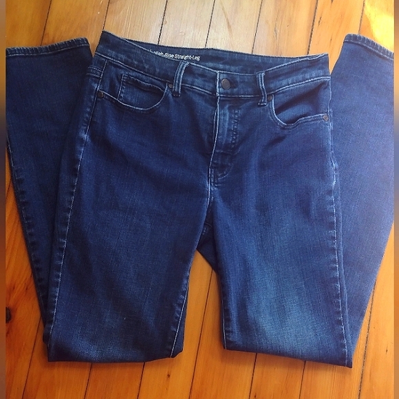 Talbots Jeans Talbots High Rise Straight Leg Jeans In Medium Wash